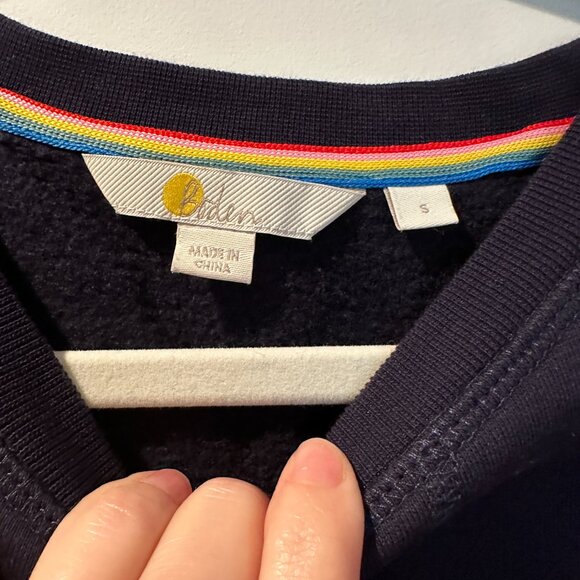 Boden Fruit Applique Cotton Sweatshirt - Picture 2 of 5